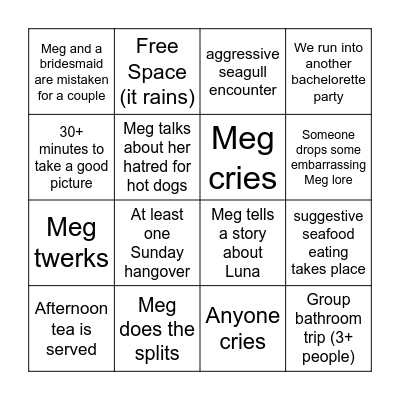 Renzelbaby Bachelor-ingo Bingo Card