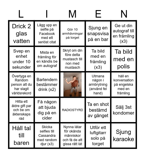 Andreas svensexa Bingo Card