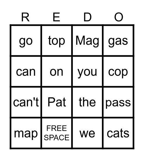We Can't Stop! Bingo Card
