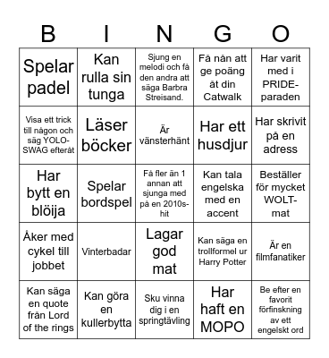 Garden-bingo Card