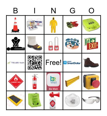 Safety Bingo Card