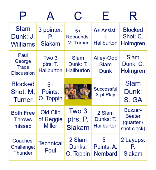 Yes 'Cers 2025 (1) Bingo Card