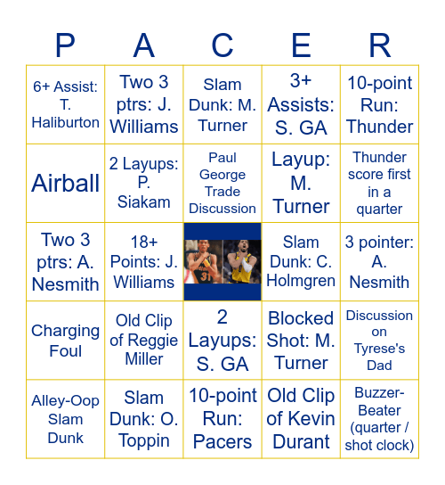 Yes 'Cers 2025 (2) Bingo Card