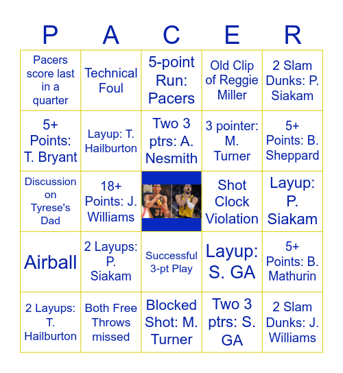 Yes 'Cers 2025 (3) Bingo Card