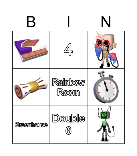 Dandys World Bingo Card