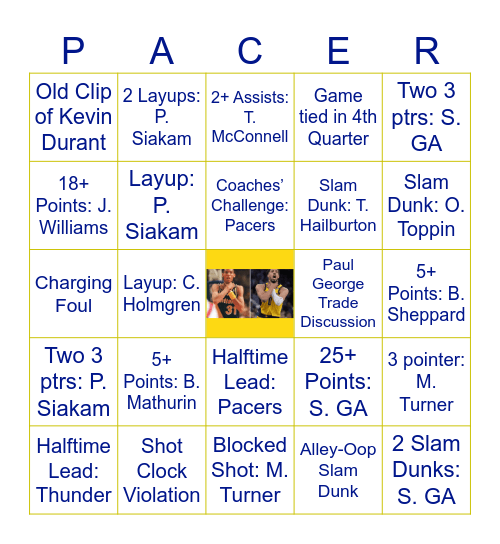 Yes 'Cers 2025 (5) Bingo Card