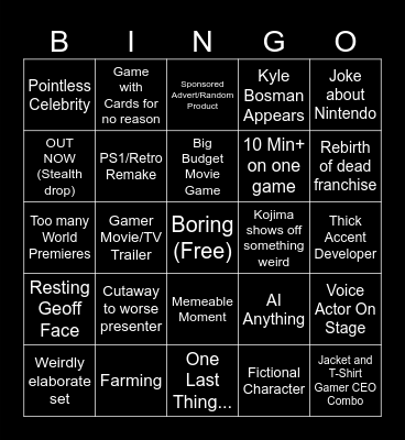 Summer Games Bingo 2025 Bingo Card