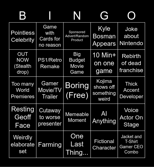 Summer Games Bingo 2025 Bingo Card