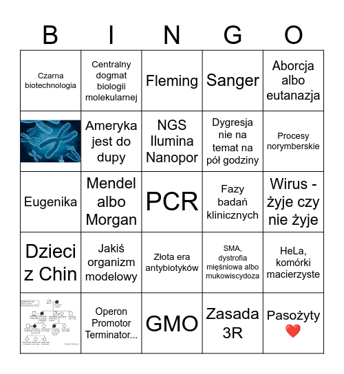 Bingo WB Bingo Card