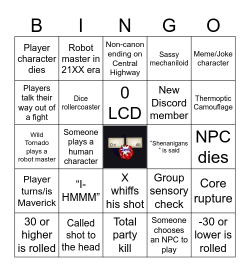 21XX Con Bingo Card