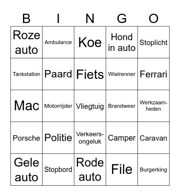 Auto Bingo Card