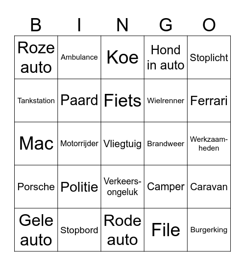 Auto Bingo Card