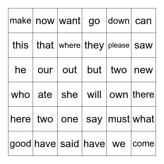 Heart Word Bingo - Aylin Bingo Card
