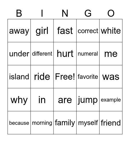 We Love Books! Bingo Card