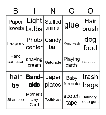 CVS Bingo Card