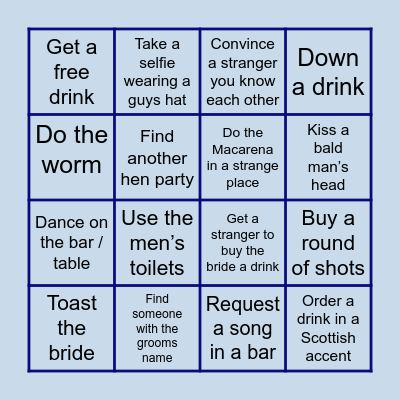 Regan’s Han do Bingo Card