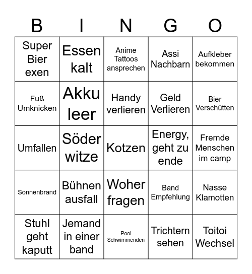 CBF Bingo Card