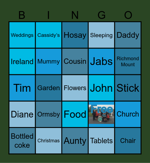 Cassidy's bingo Card
