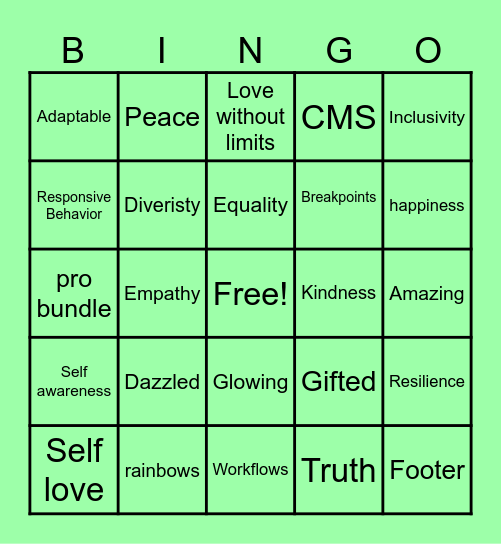 ROUND 4 PRO SOCIAL HOUR Bingo Card