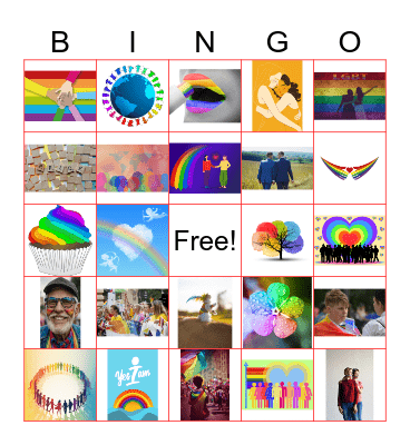 Bingo with Pride Bingo Card