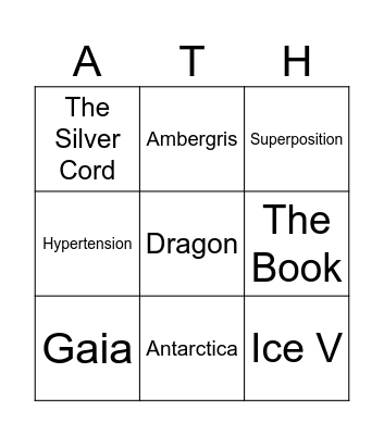 Athens N2 Bingo Card