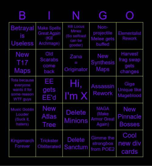 3.26 Bingo Card