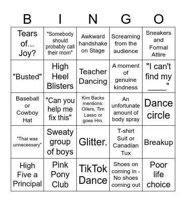 Grad 2025 BIngo Card