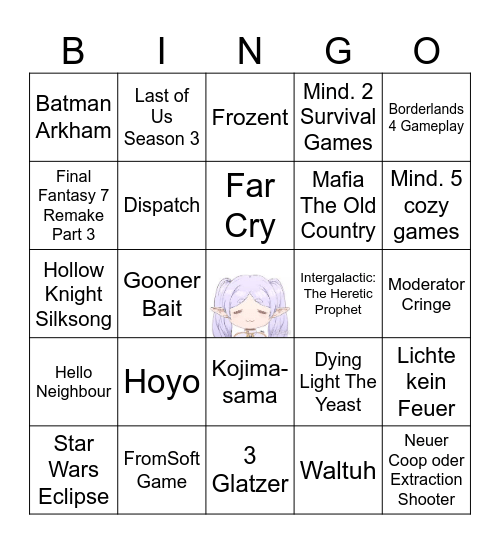 Summer Gay Fest Bingo Card