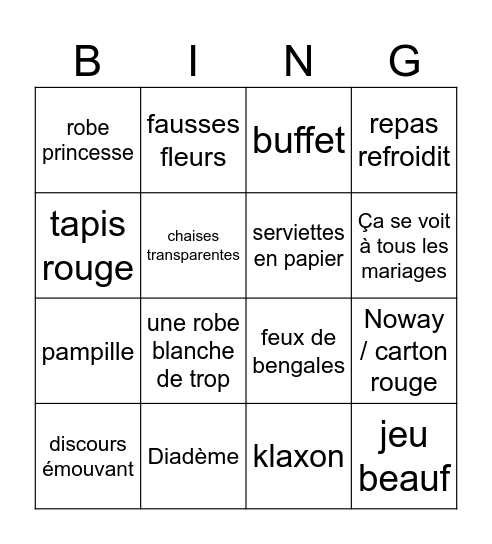 diam's Bingo Card