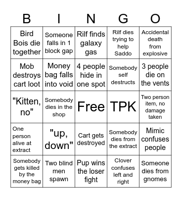 REPO BINGO Card