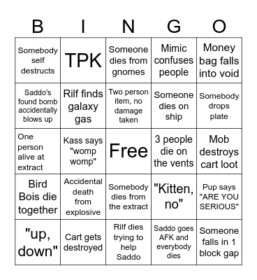 REPO BINGO Card