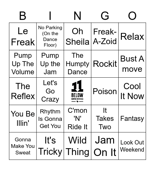 Roller Rink! Bingo Card