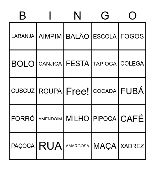 EJA BINGO Card