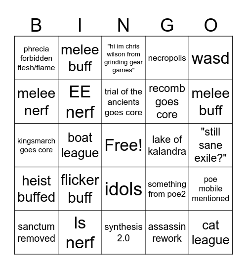 3.26 bingo Card