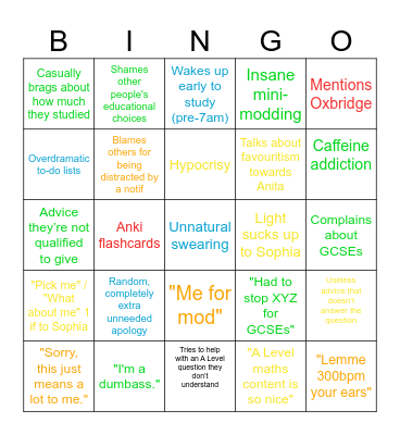 Light to ban or not to ban Bingo Card