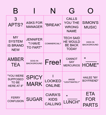 DISPATCH BINGO Card