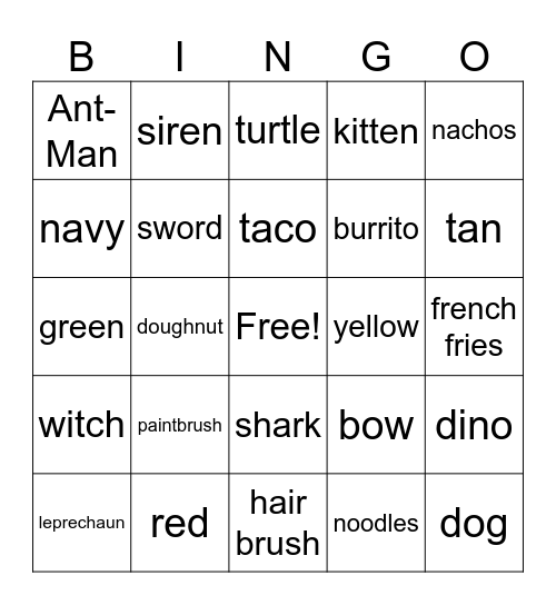 Infinite craft Bingo Card