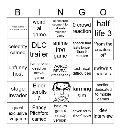 summer game fest bingo Card