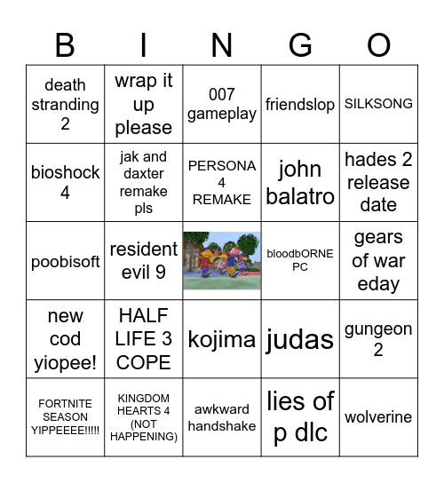 SUMMER GAMES FEST Bingo Card