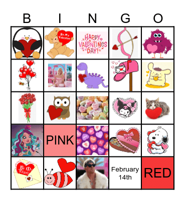 Valentine  Bingo Card