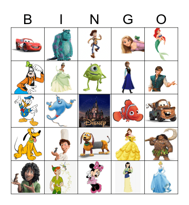 Disney Bingo Card