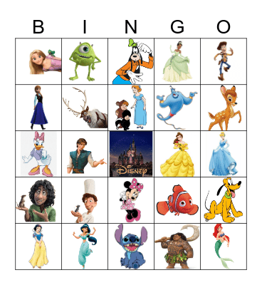 Disney Bingo Card