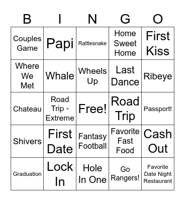Birthday BINGO Card