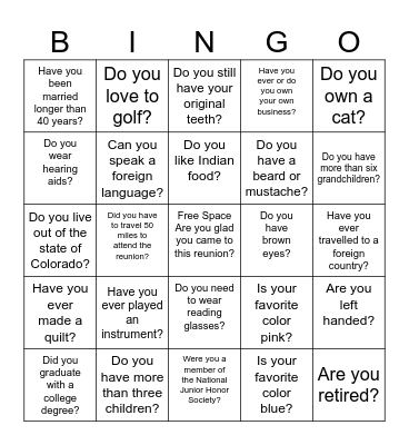 Bulldog Bingo Card