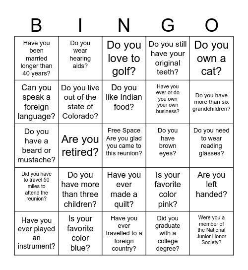 Bulldog Bingo Card