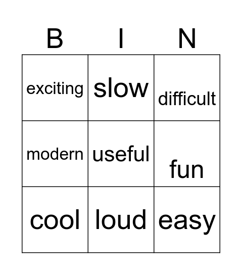 Bingo Card