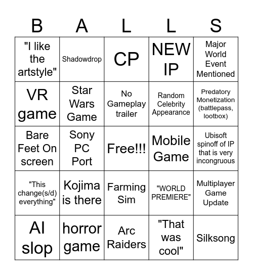 SummerGlazeFest 2025 Bingo Card