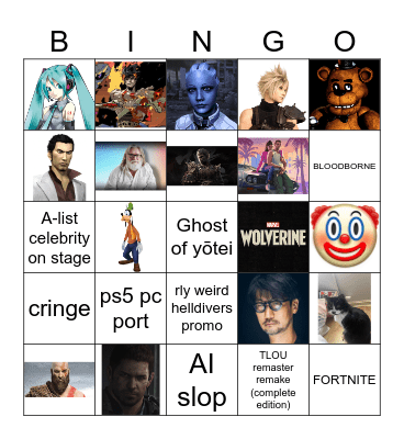 summer game fest 2025 Bingo Card