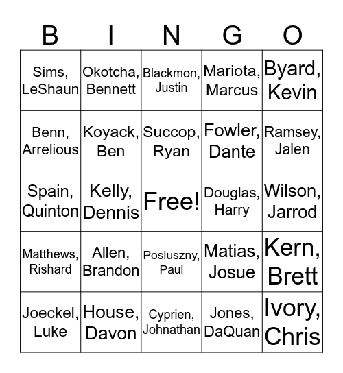 Jaguars vs. Titans - malicejp Bingo Card
