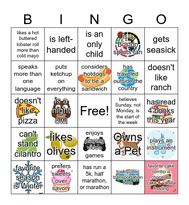 Find a Broadie who Bingo Card